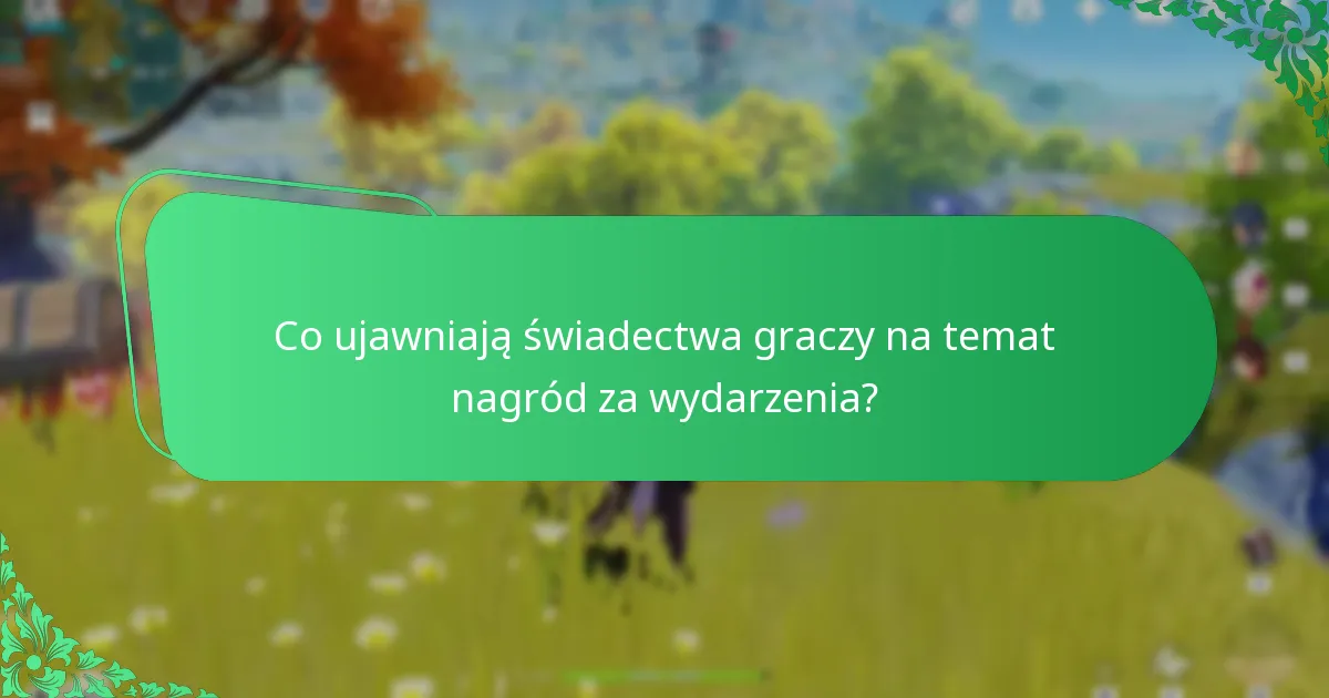 Jakie są opinie społeczności na temat nagród za wydarzenia w Genshin Impact?